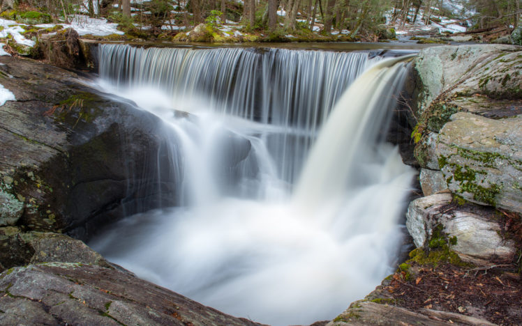 waterfall, Forest, Timelapse, Rivers HD Wallpaper Desktop Background