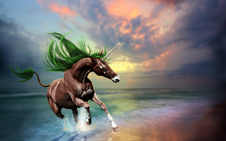 horse, Unicorn, Zakad, 3d, Art HD Wallpaper Desktop Background