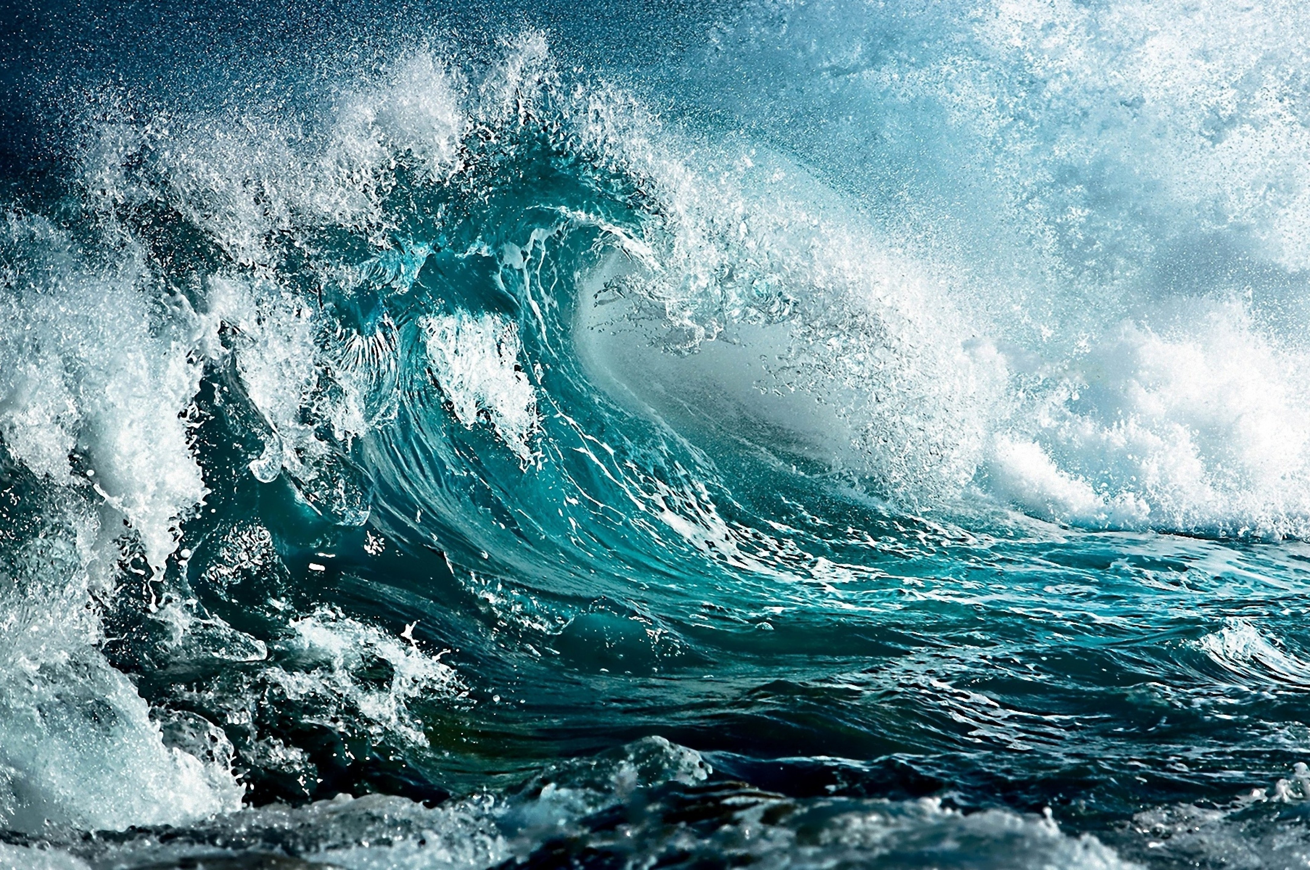sea, Wave, Storm, Art, Colors Wallpaper