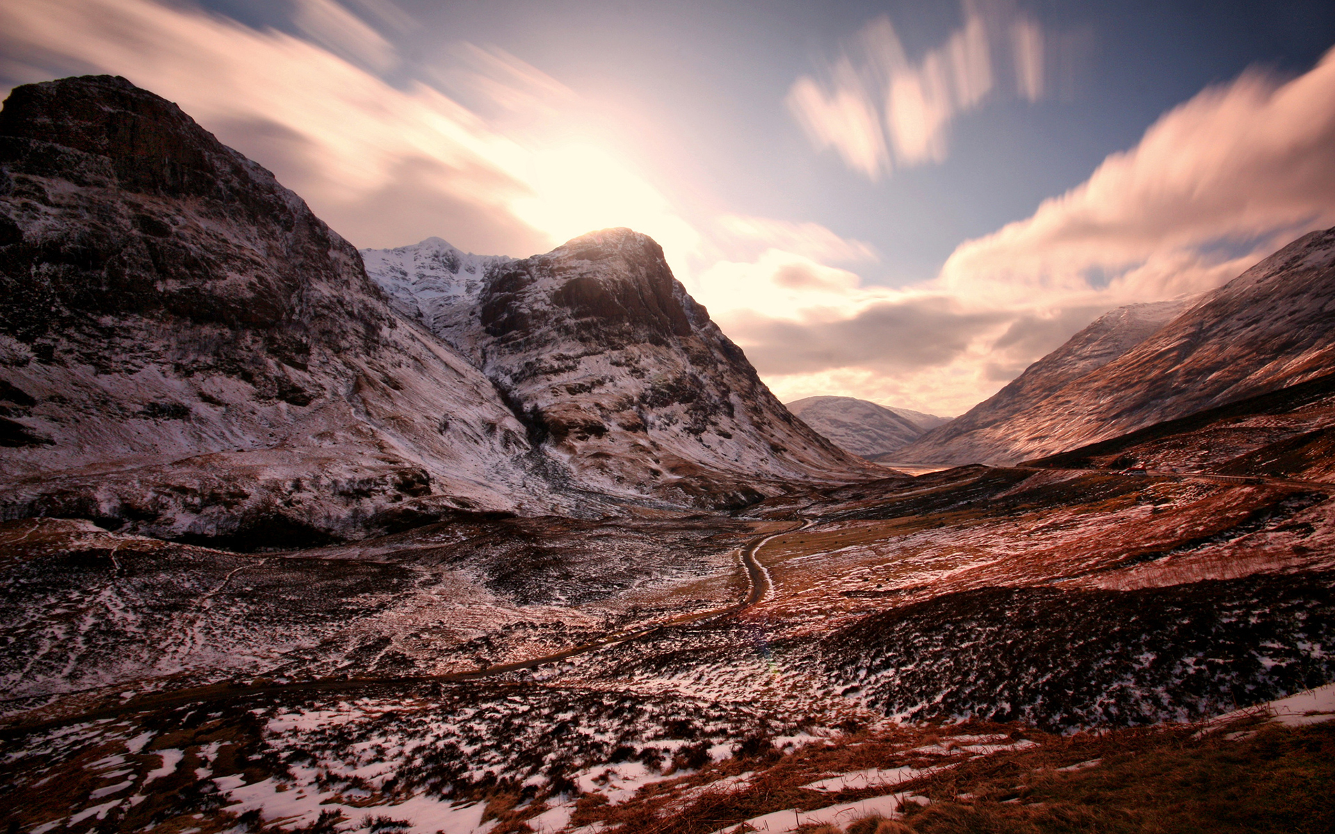 sunlight, Mountains, Valley Wallpaper
