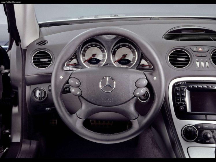 mercedes benz, Sl 55, Amg, Cars, Convertible, 2003 HD Wallpaper Desktop Background