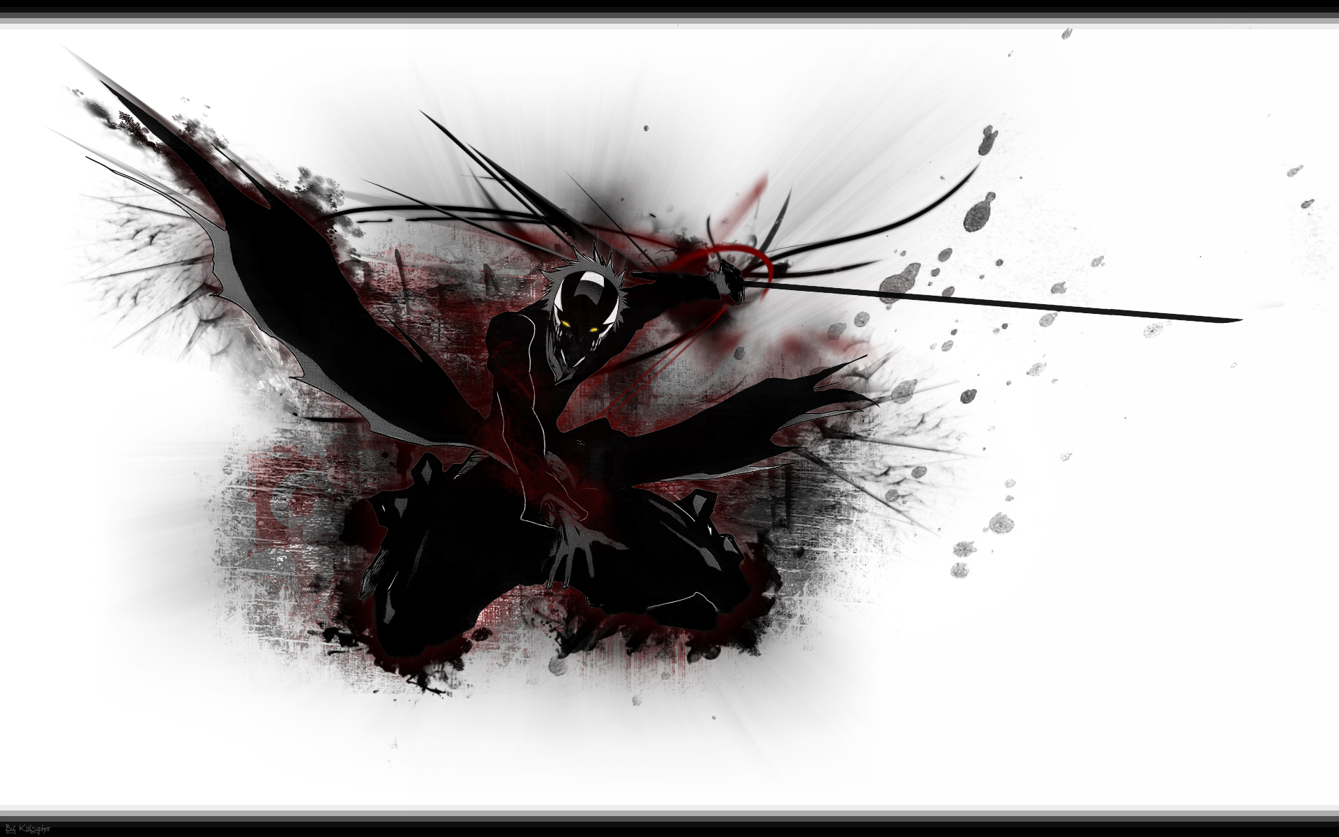 bleach, Katana, Kurosaki, Ichigo, Mask, Sword, Weapon Wallpaper