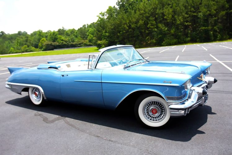 1957, Cadillac, Eldorado, Biarritz, Convertible, Classic, Old, Retro, Vintage, Original, Usa,  09 HD Wallpaper Desktop Background