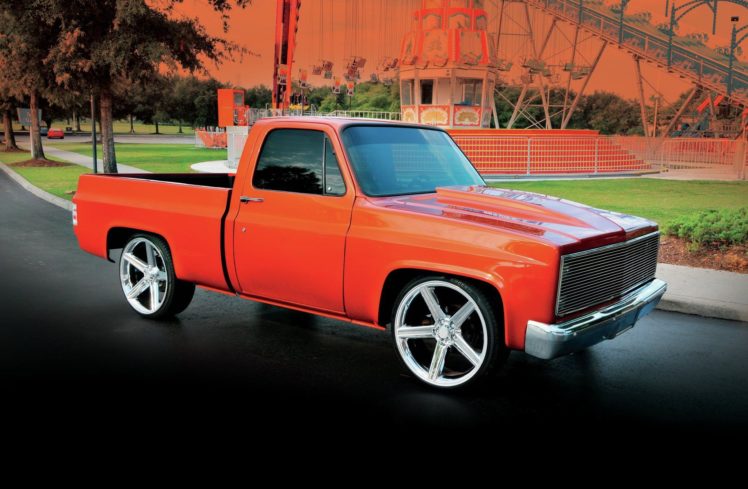 1984, Chevrolet, Chevy, C10, Pickup, Fleetside, Streetrod, Street, Rod, Hot, Usa,  01 HD Wallpaper Desktop Background