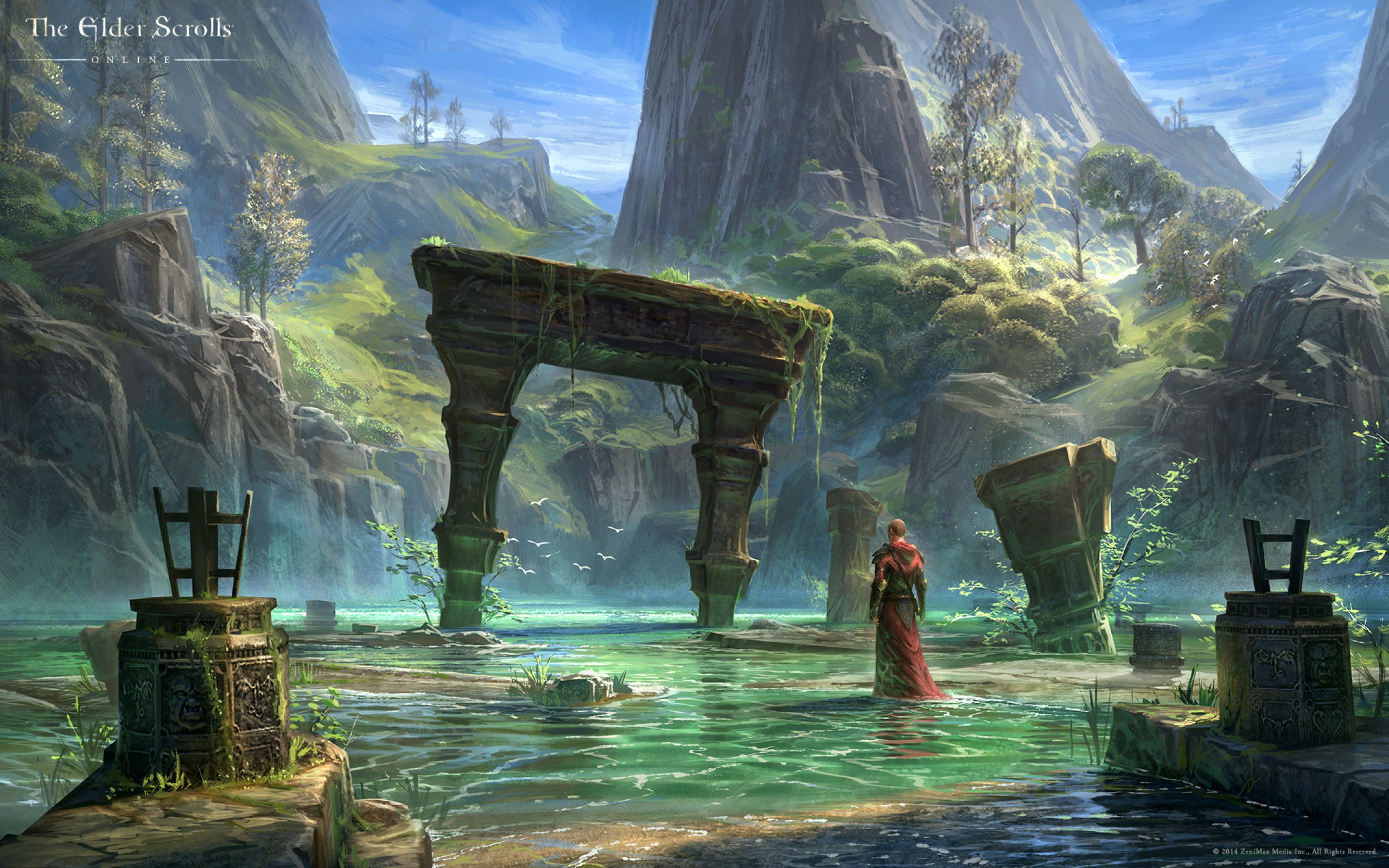 elder, Scrolls, Fantasy, Action, Rpg, Mmo, Online, Artwork, Fighting, Skyrim Wallpaper