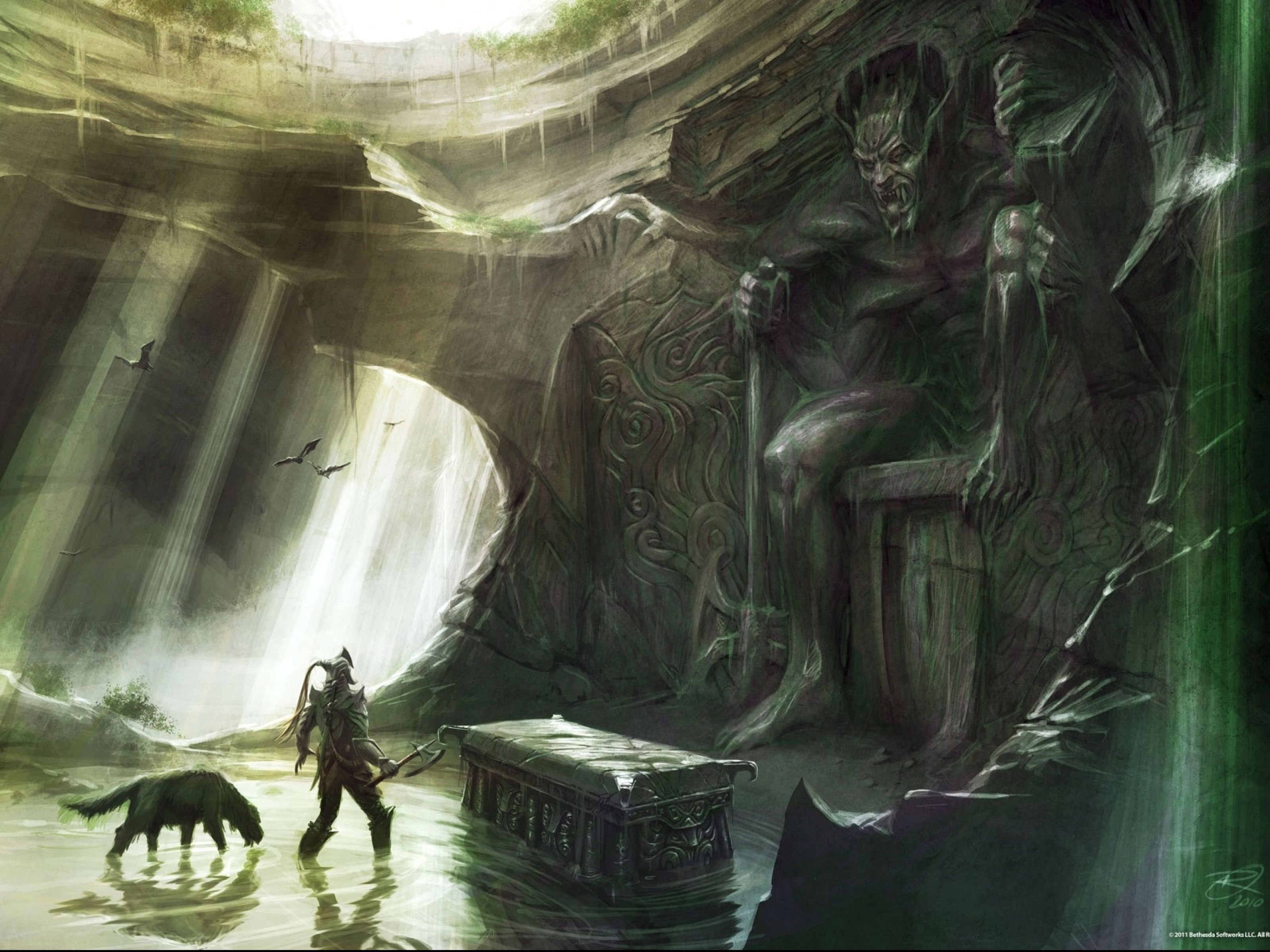 elder, Scrolls, Fantasy, Action, Rpg, Mmo, Online, Artwork, Fighting, Skyrim Wallpaper