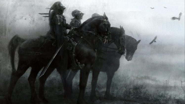 fantasy, Artwork, Art, Warrior, Horse HD Wallpaper Desktop Background
