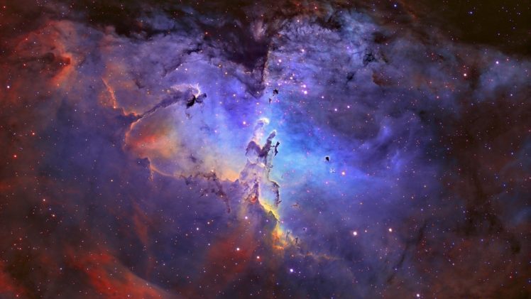 outer, Space, Eagle, Nebula HD Wallpaper Desktop Background