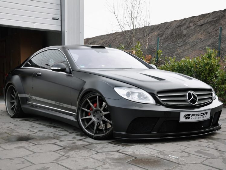 prior design, Mercedes benz, Cl klasse, Black, Edition,  c216 , Cars, Modified, 2012 HD Wallpaper Desktop Background