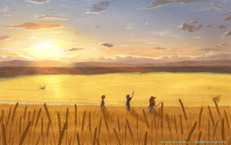 landscape, Scenic, Sword, Art, Online, Yuugure HD Wallpaper Desktop Background