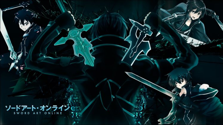 black, Hair, Gloves, Kirigaya, Kazuto, Short, Hair, Sword, Sword, Art, Online, Weapon HD Wallpaper Desktop Background