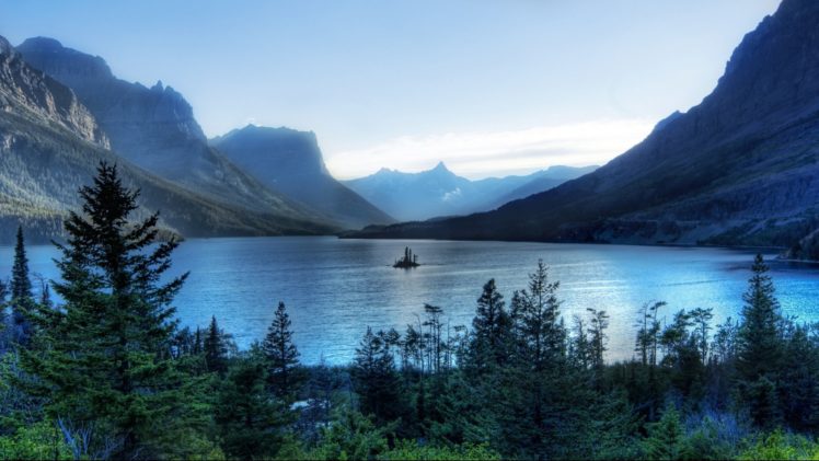 landscape, Lake, Mountain, Tree, Beauty, Nature HD Wallpaper Desktop Background
