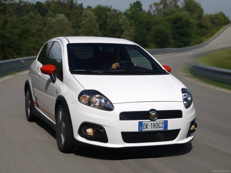 2008, Abarth, Fiat, Grande, Punto, Cars HD Wallpaper Desktop Background