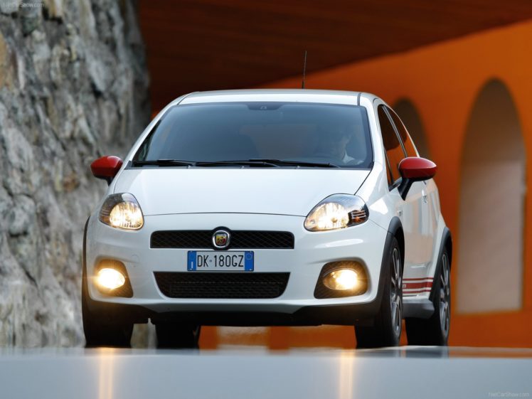 2008, Abarth, Fiat, Grande, Punto, Cars HD Wallpaper Desktop Background
