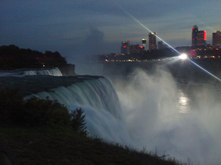water, Night, Niagara, Falls HD Wallpaper Desktop Background