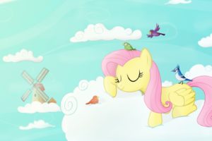 clouds, Sleeping, Fluttershy, Ponies, My, Little, Pony , Friendship, Is, Magic