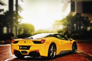 yellow, Ferrari, 458, Italia, 458, Italia