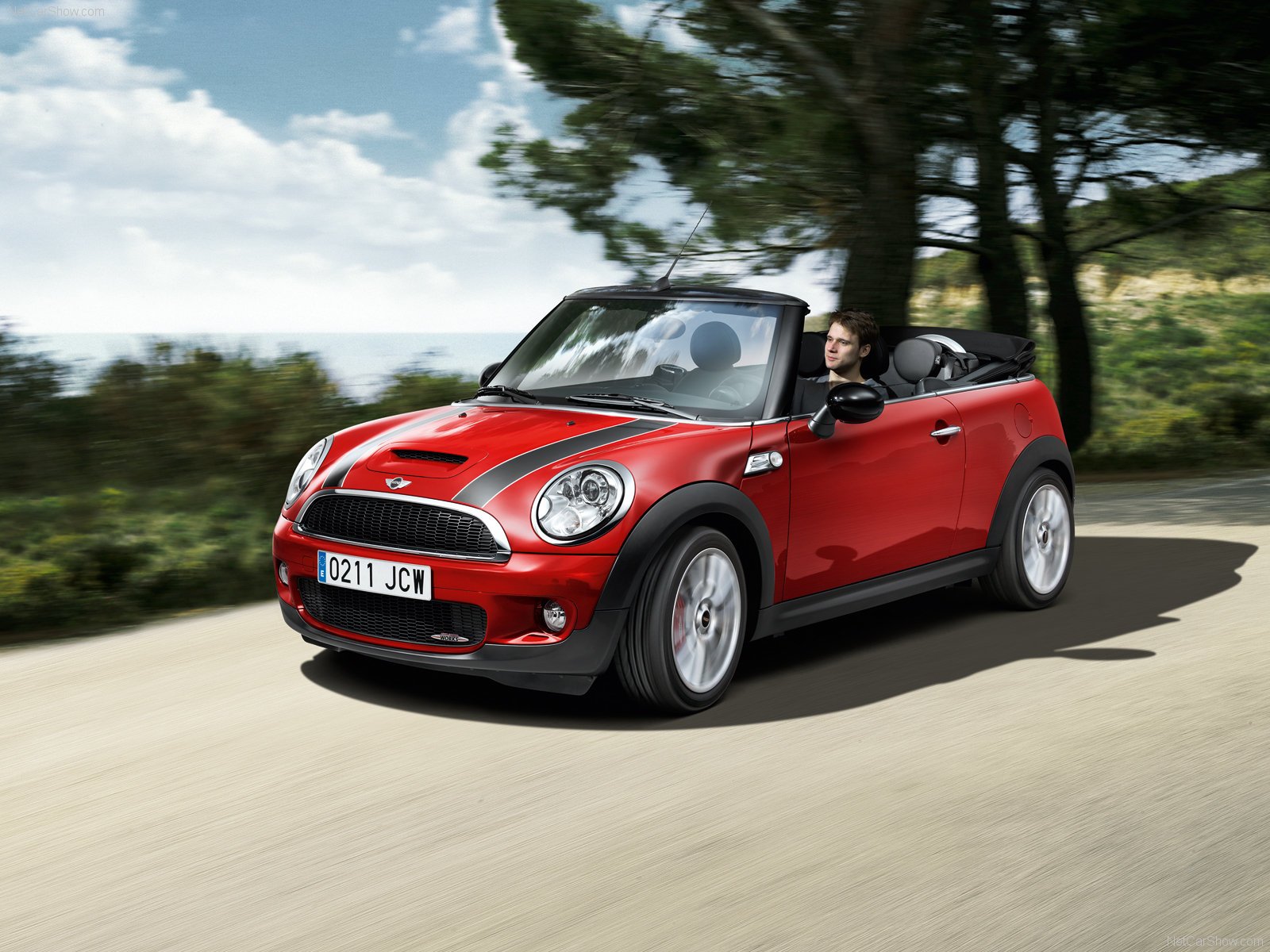 mini, John, Cooper, Works, Convertible, Cars, 2010 Wallpaper