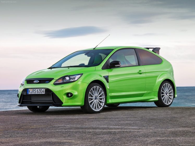 green, Cars, Vehicles, Ford, Focus, Rs, Ford, Focus, Front, Angle, View HD Wallpaper Desktop Background