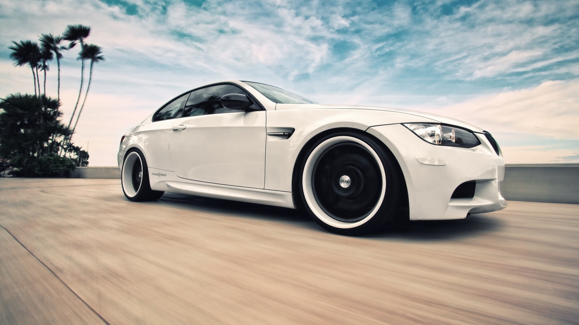 bmw, Cars, Palm, Trees, Skyscapes Wallpaper