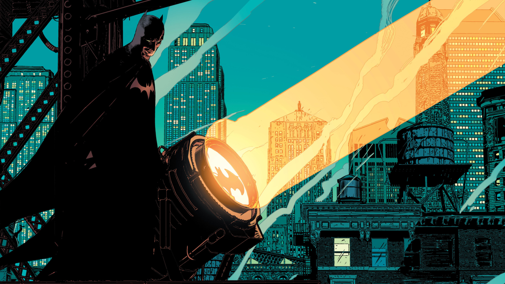 batman, Light, Dc comics Wallpaper