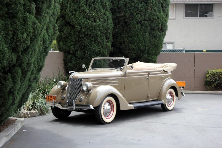 1936, Ford v8, Deluxe, Convertible, Sedan, Cars, Classic HD Wallpaper Desktop Background