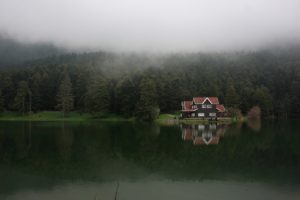 bolu, Turkey, Forest, Lake, House, Beautiful, Landscape