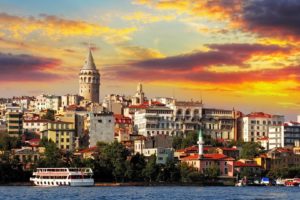 sea, Marmara, Istanbul, Buildings, City, Turkey, Galata, Tower