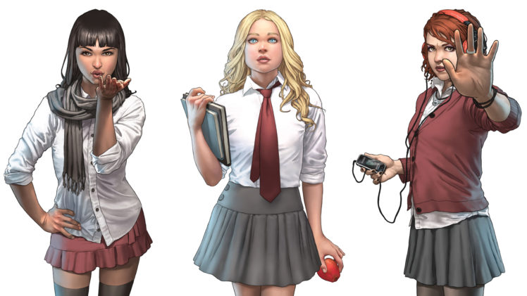 morning, Glories, Skirt, Schoolgirl, White, Comics HD Wallpaper Desktop Background