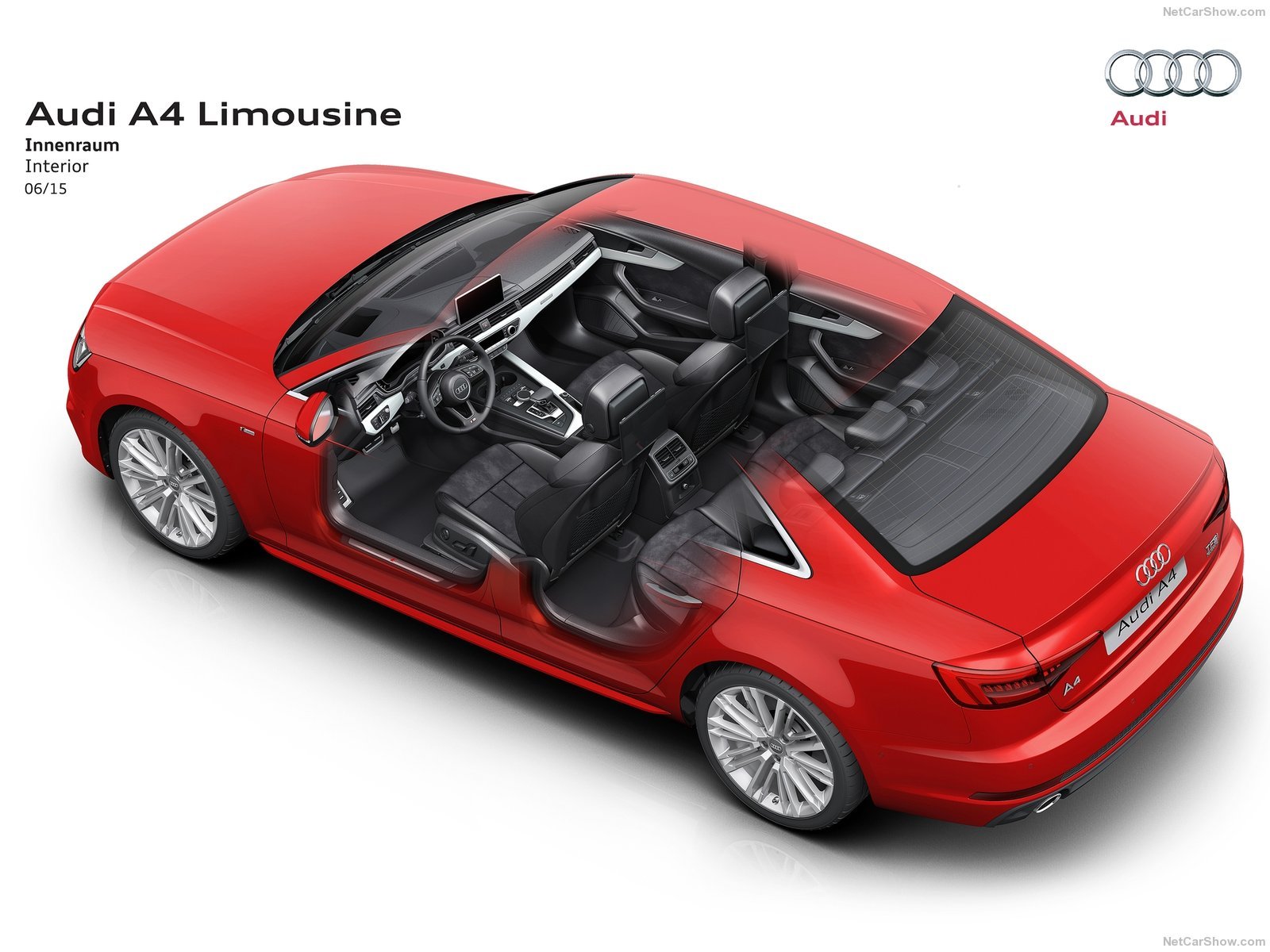 2016, Audi a4, Sedan, Cars, Cutaway Wallpaper