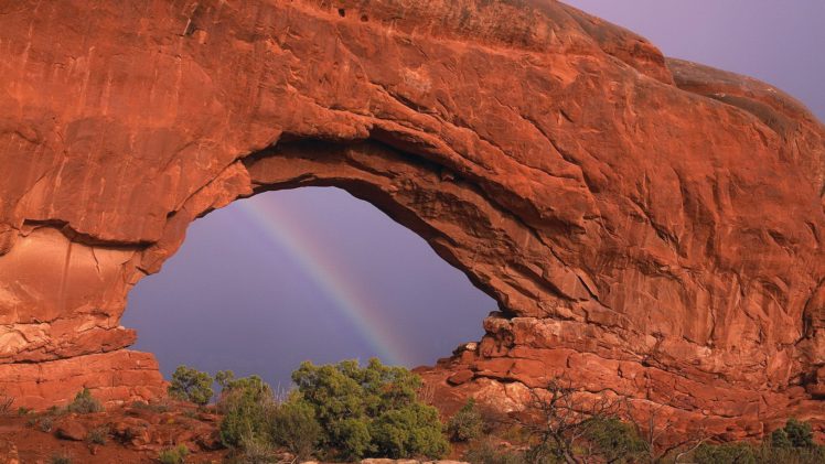landscapes, Nature, Rocks, Rainbows HD Wallpaper Desktop Background