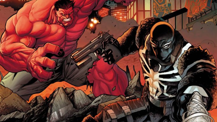 comics, Venom, Red, Hulk, Thunderbolts HD Wallpaper Desktop Background