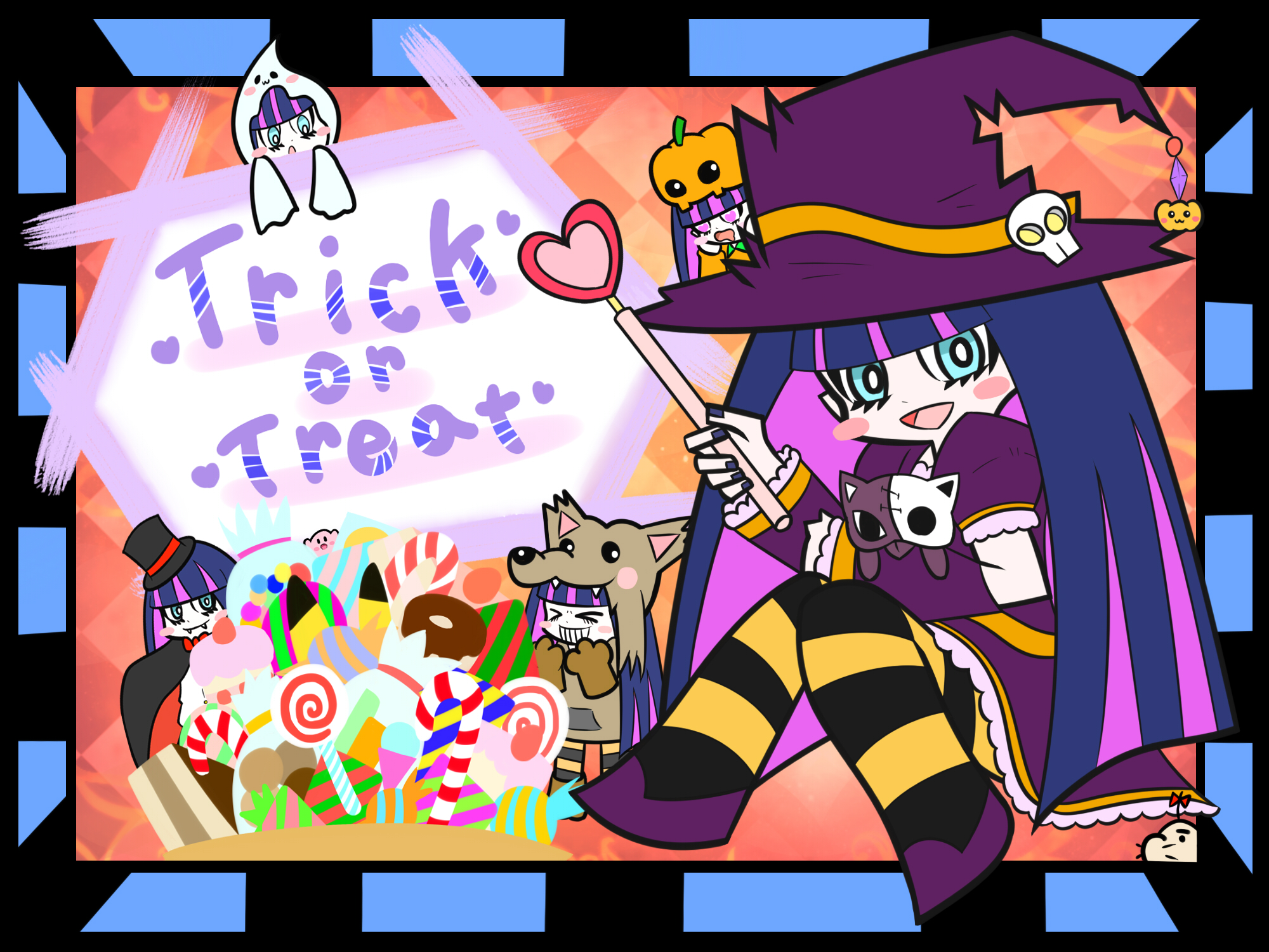 halloween, Kirby, Kirby,  character , Mother, Panty, And, Stocking, With, Garterbelt, Stocking,  character Wallpaper