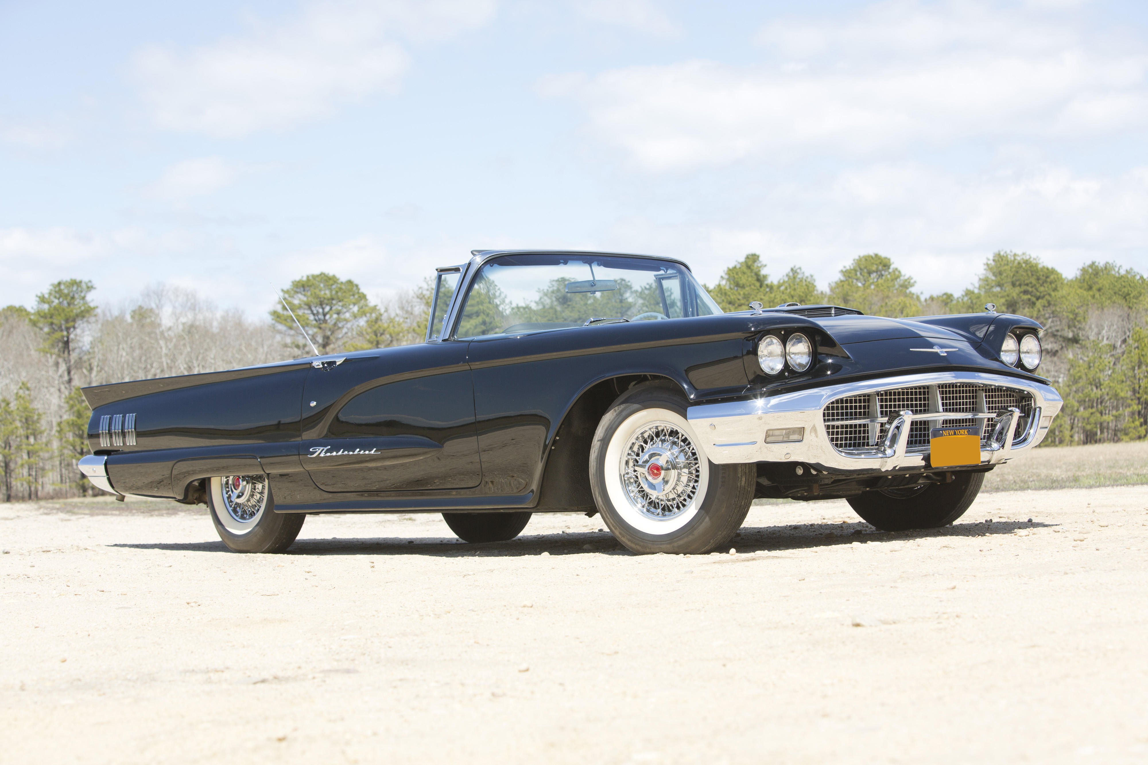 1960, Ford, Thunderbird, Convertible, Classic, Cars Wallpaper