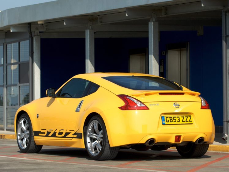 nissan, 370z, Yellow, Cars, Coupe, 2009 HD Wallpaper Desktop Background