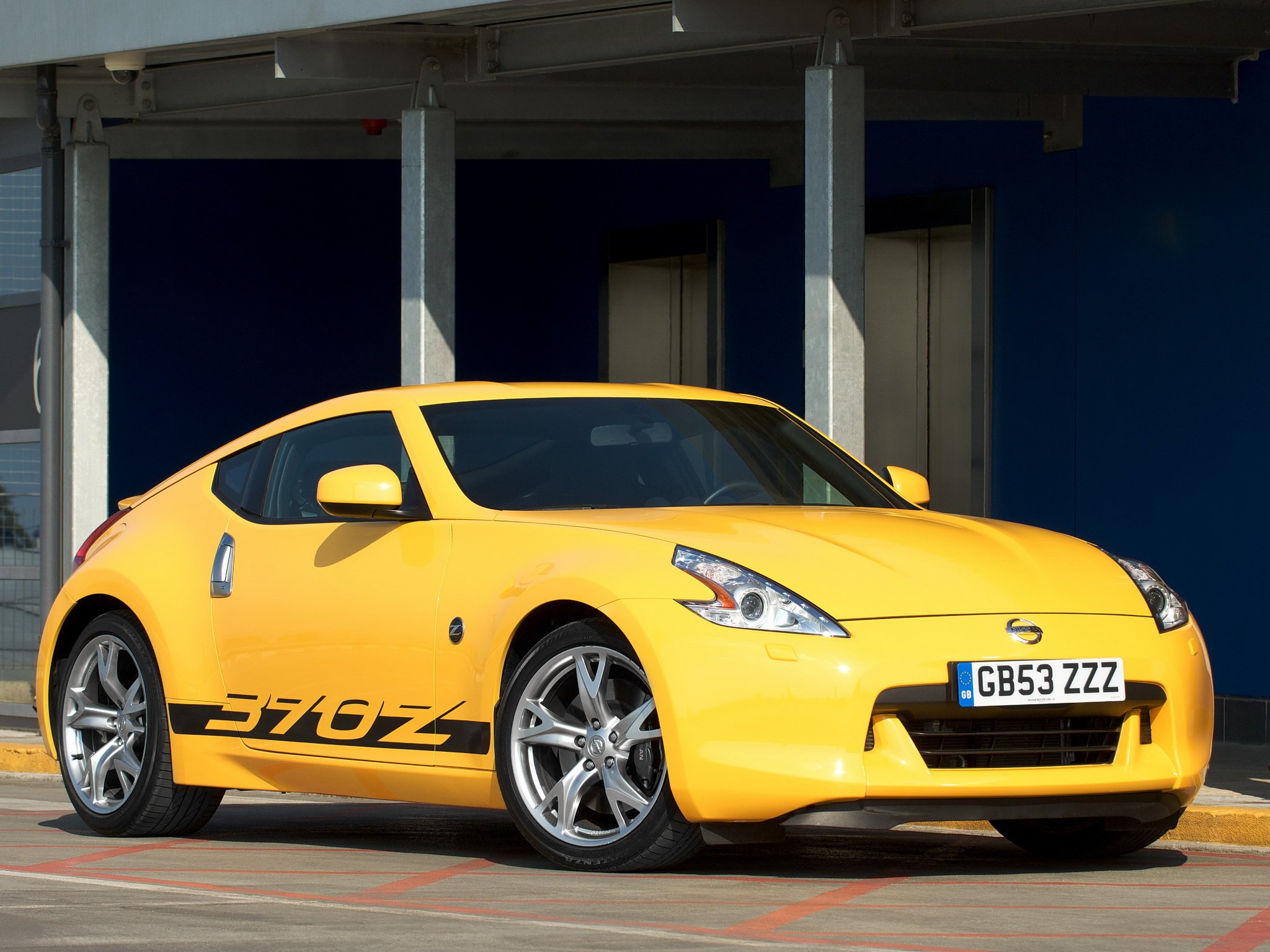 nissan, 370z, Yellow, Cars, Coupe, 2009 Wallpaper