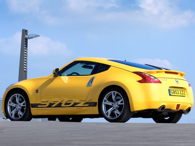 nissan, 370z, Yellow, Cars, Coupe, 2009 HD Wallpaper Desktop Background