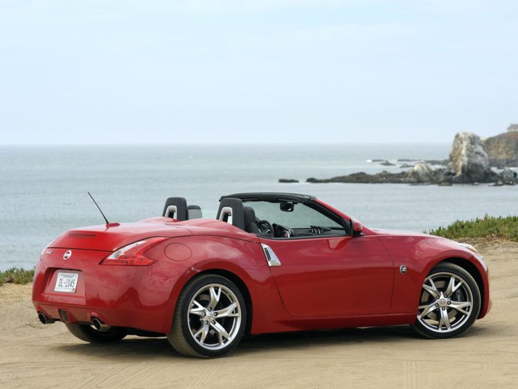 nissan, 370z, Roadster, Us spec, Cars, 2009 HD Wallpaper Desktop Background