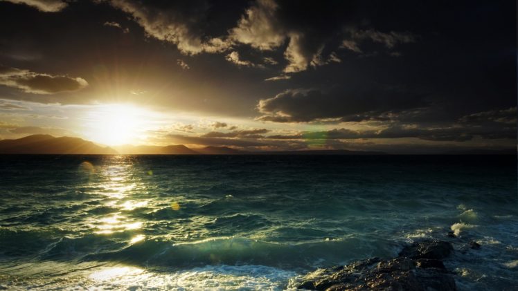 nature, Light, Sea, Sky, Beauty, Landscape, Sunset HD Wallpaper Desktop Background