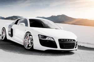 mountains, Snow, Cars, Supercars, Skyscapes, Audi, R8, V10