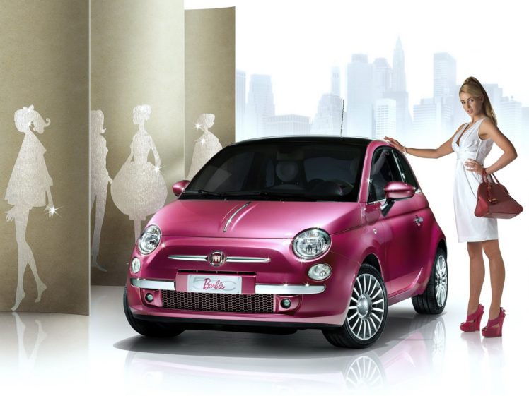 fiat, 500, Barbie, Concept, 2009, Cars HD Wallpaper Desktop Background