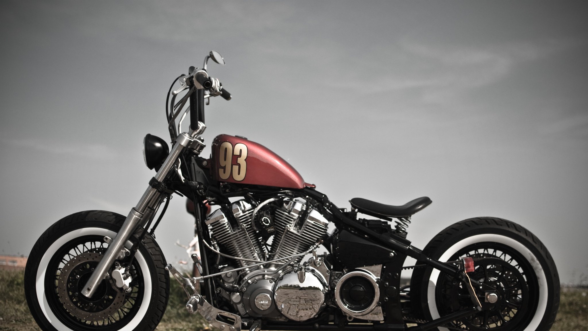 bobber, Motorcycle, Custom, Motorbike, Bike, Chopper, Hot, Rod, Rods, Tuning Wallpaper