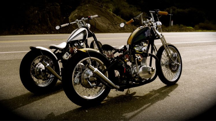 bobber, Motorcycle, Custom, Motorbike, Bike, Chopper, Hot, Rod, Rods, Tuning HD Wallpaper Desktop Background