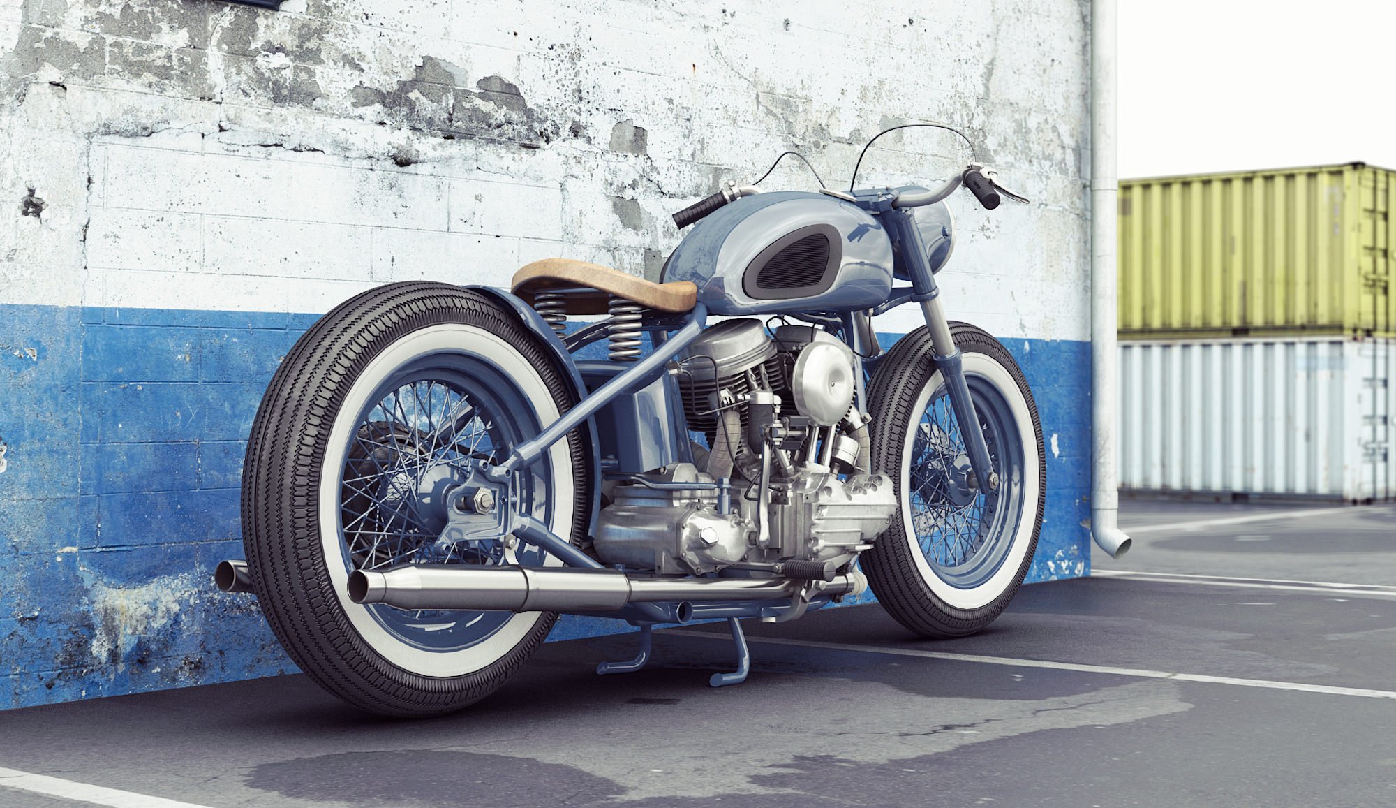 bobber, Motorcycle, Custom, Motorbike, Bike, Chopper, Hot, Rod, Rods, Tuning Wallpaper