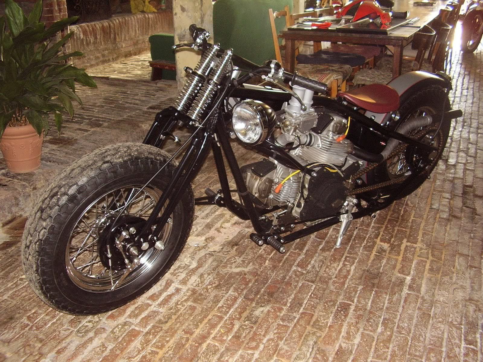 bobber, Motorcycle, Custom, Motorbike, Bike, Chopper, Hot, Rod, Rods, Tuning Wallpaper