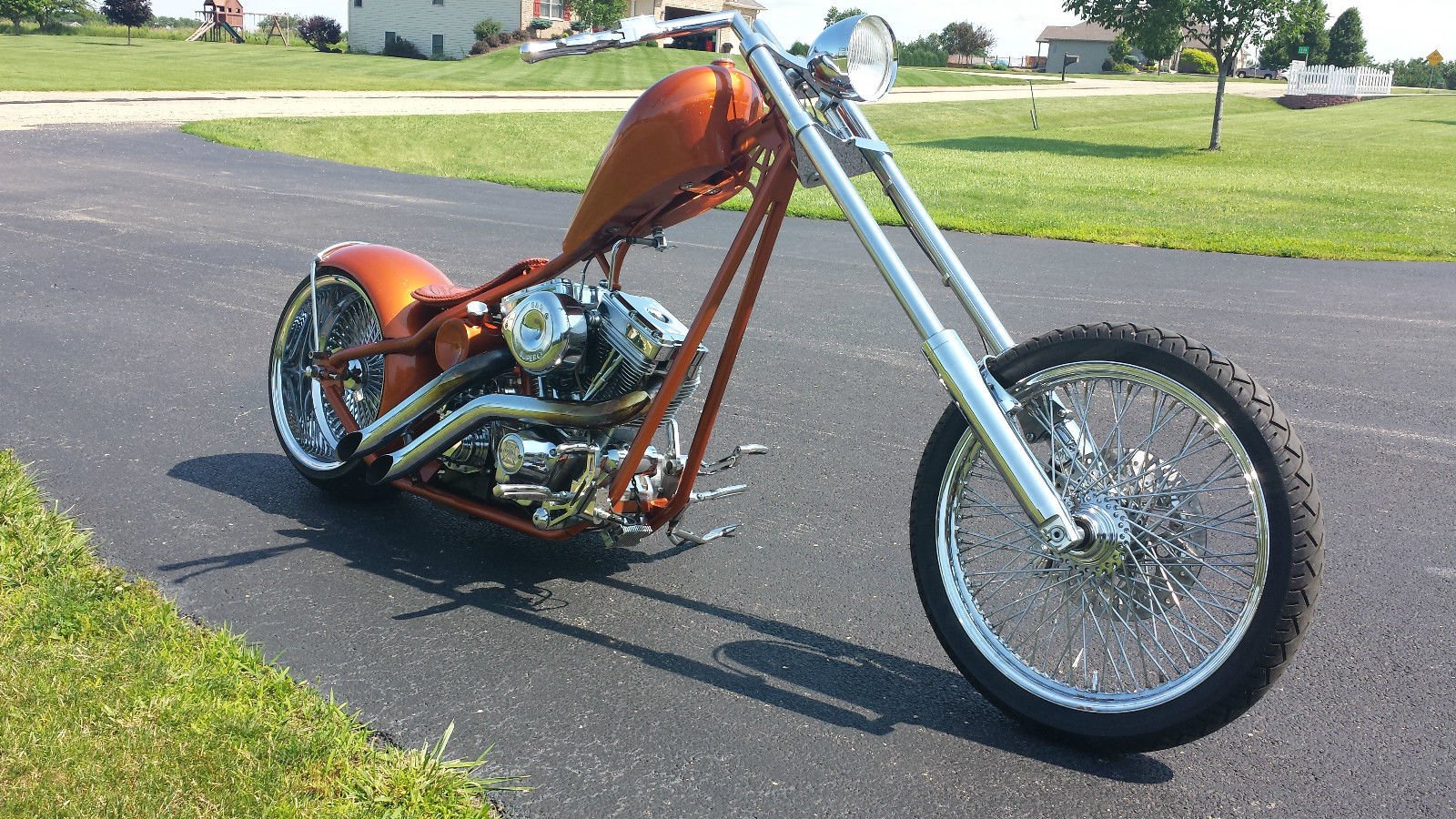 2011, Custom, Chopper, Motorcycle, Motorbike, Bike Wallpaper