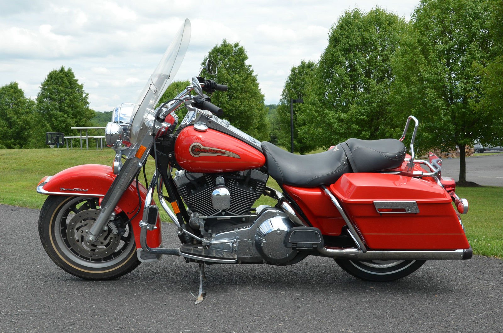 2004, Harley, Davidson, Road, King, Standard, Flhri, Classic, Motorcycle, Motorbike, Bike Wallpaper