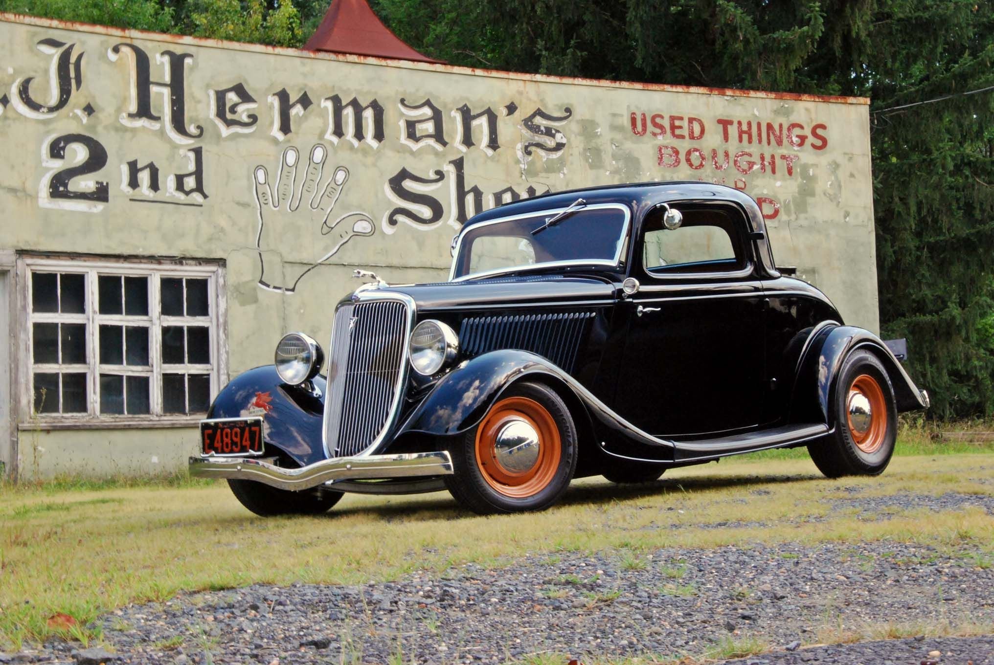 1933, Ford, Coupe, Hot, Rod, Rods, Custom, Retro, Vintage Wallpaper