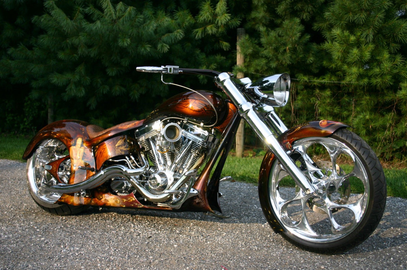 chopper, Custom, Tuning, Hot, Rod, Rods, Bike, Motorbike Wallpaper