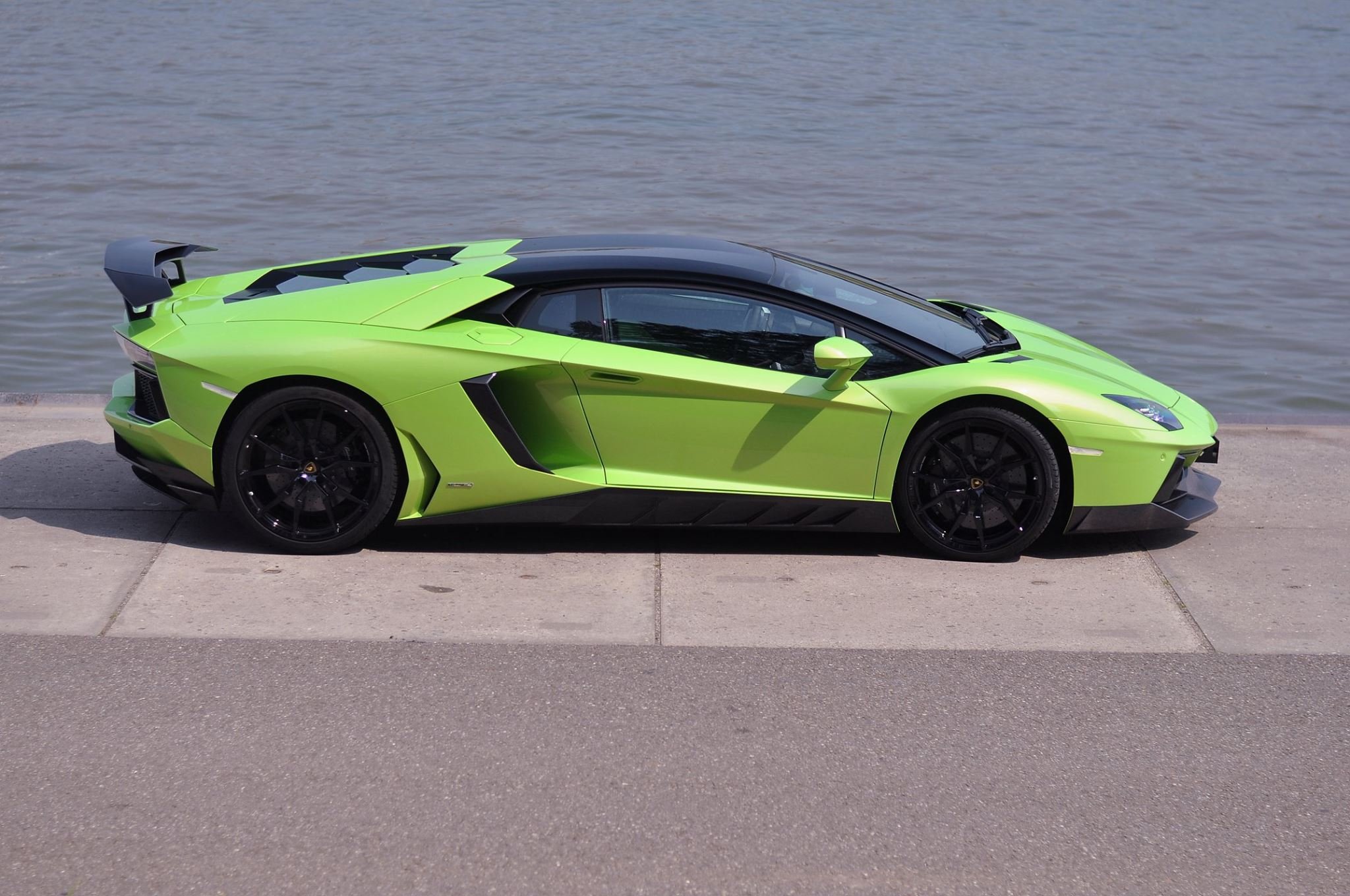 green, Lamborghini, Aventador, Novitec, Torado, Cars, Modified Wallpaper